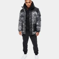Carre Bandana Ultra Roadman Puffer Jacket Black 22 Carre Bandana Ultra Roadman Puffer Jacket Black -Nuvora Fit Sales 02036142 YB001 mens 0020