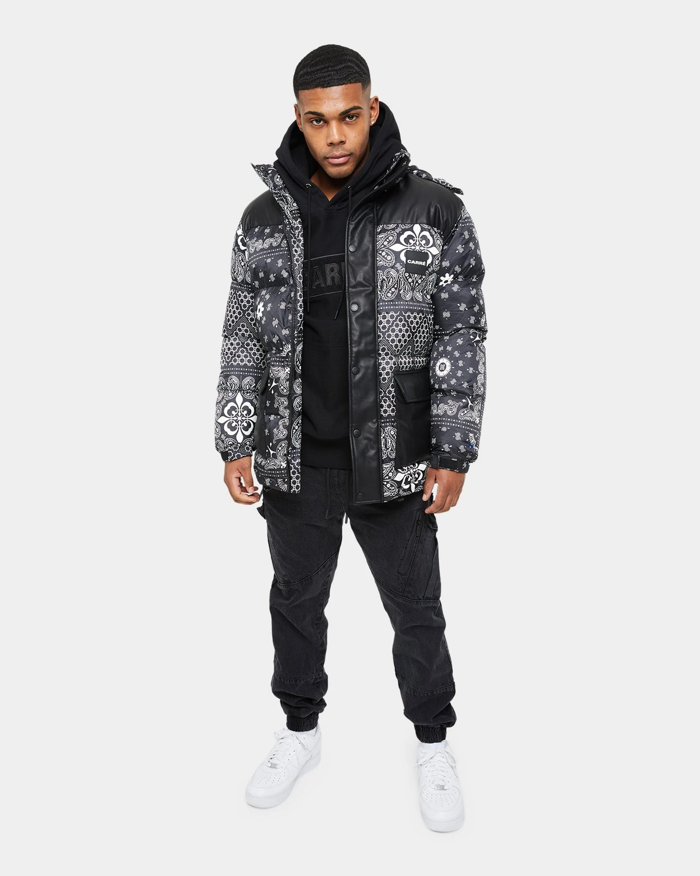 Carre Bandana Ultra Roadman Puffer Jacket Black 6 Carre Bandana Ultra Roadman Puffer Jacket Black - Image 4