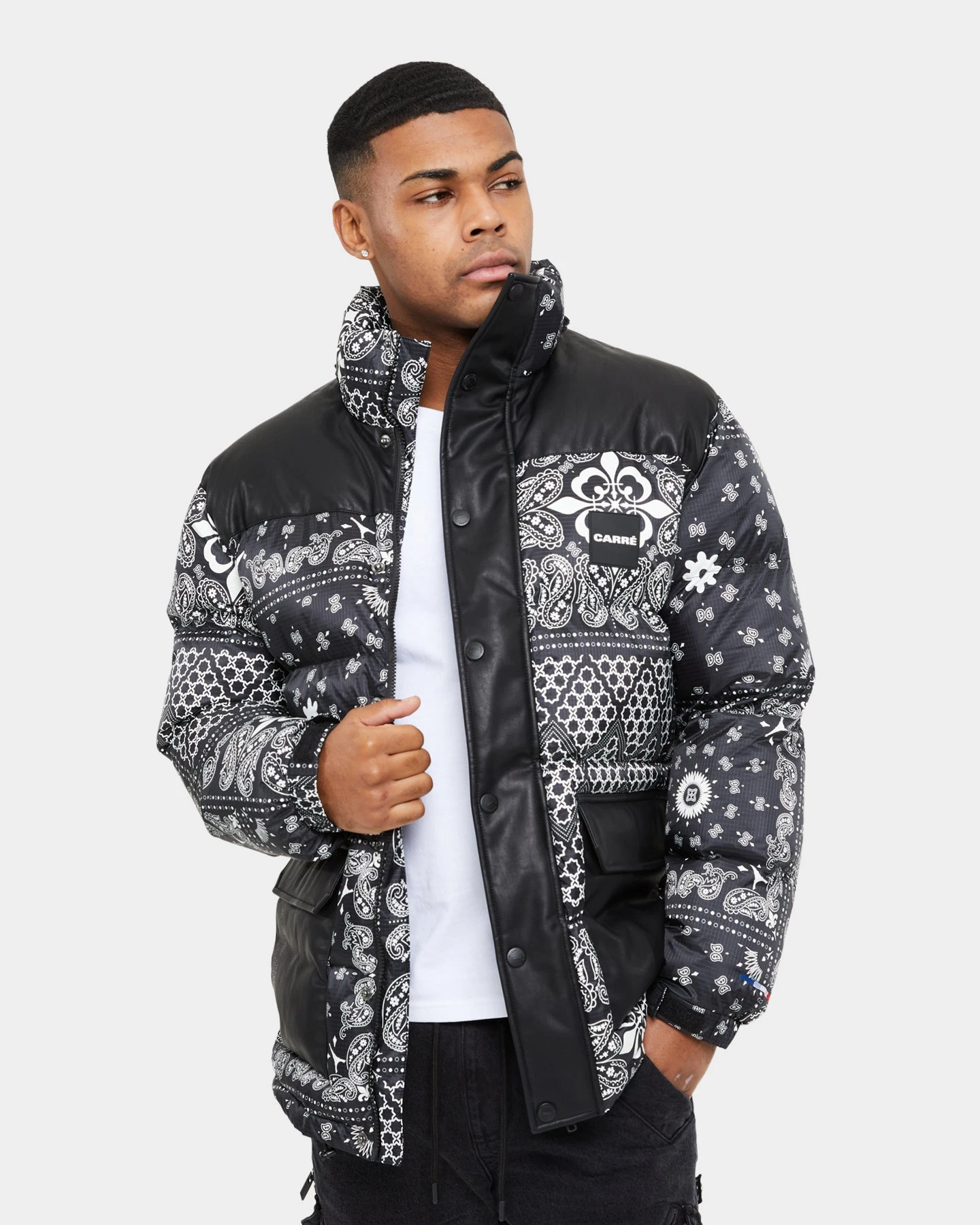 Carre Bandana Ultra Roadman Puffer Jacket Black 14 Carre Bandana Ultra Roadman Puffer Jacket Black - Image 12