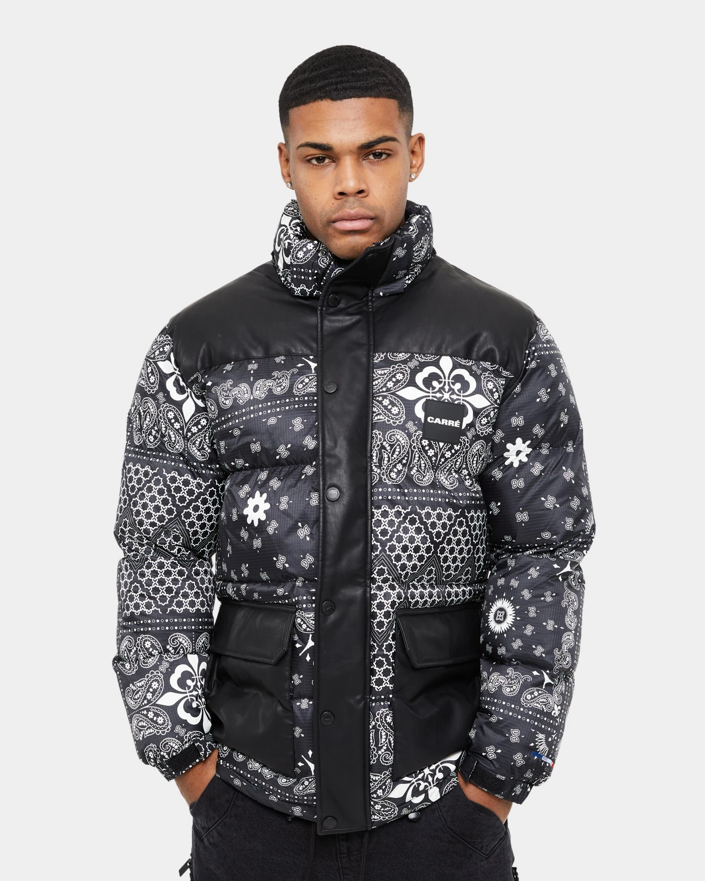 Carre Bandana Ultra Roadman Puffer Jacket Black 19 Carre Bandana Ultra Roadman Puffer Jacket Black - Image 17