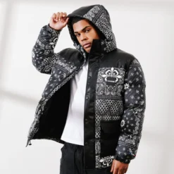 Carre Bandana Ultra Roadman Puffer Jacket Black