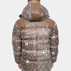 Carre Bandana Ultra Roadman Puffer Jacket Dark Brown -Nuvora Fit Sales 02036142 YD052 mens 0050