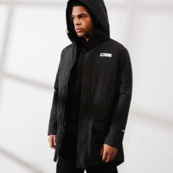 Nuvora Fit Sales 26 Carre Bandana Ultra Trench Coat Black