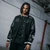 Saint Morta Graveyard Varsity Jacket Black/White -Nuvora Fit Sales 02036170 YB012 mens 0005