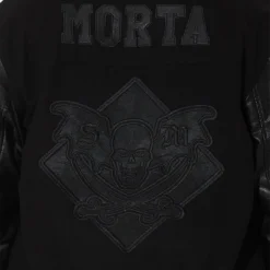 Saint Morta Graveyard Varsity Jacket Black/Black -Nuvora Fit Sales 02036170 YB015 mens 050