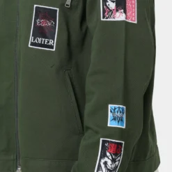 Loiter Patchwork Jacket Green -Nuvora Fit Sales 02036250 YG600 mens 0080