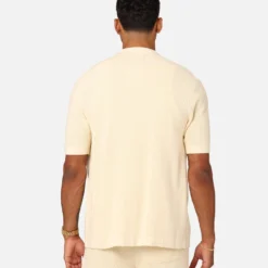 XXIII Zyair Knit Rib Button Up Shirt Cream 14 XXIII Zyair Knit Rib Button Up Shirt Cream -Nuvora Fit Sales 02036262 YC600 mens 00040