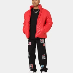 Loiter Certified Reversible Puffer Jacket Red -Nuvora Fit Sales 02036263 YR001 mens 00140