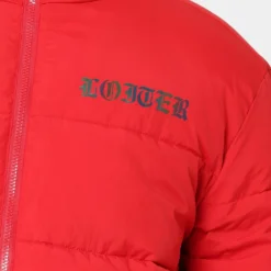 Loiter Certified Reversible Puffer Jacket Red -Nuvora Fit Sales 02036263 YR001 mens 0050
