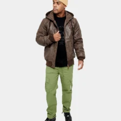 Carré Revolutionnaires PU Jacket Dark Brown -Nuvora Fit Sales 02036352 YD052 mens 030