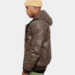 Carré Revolutionnaires PU Jacket Dark Brown -Nuvora Fit Sales 02036352 YD052 mens 060