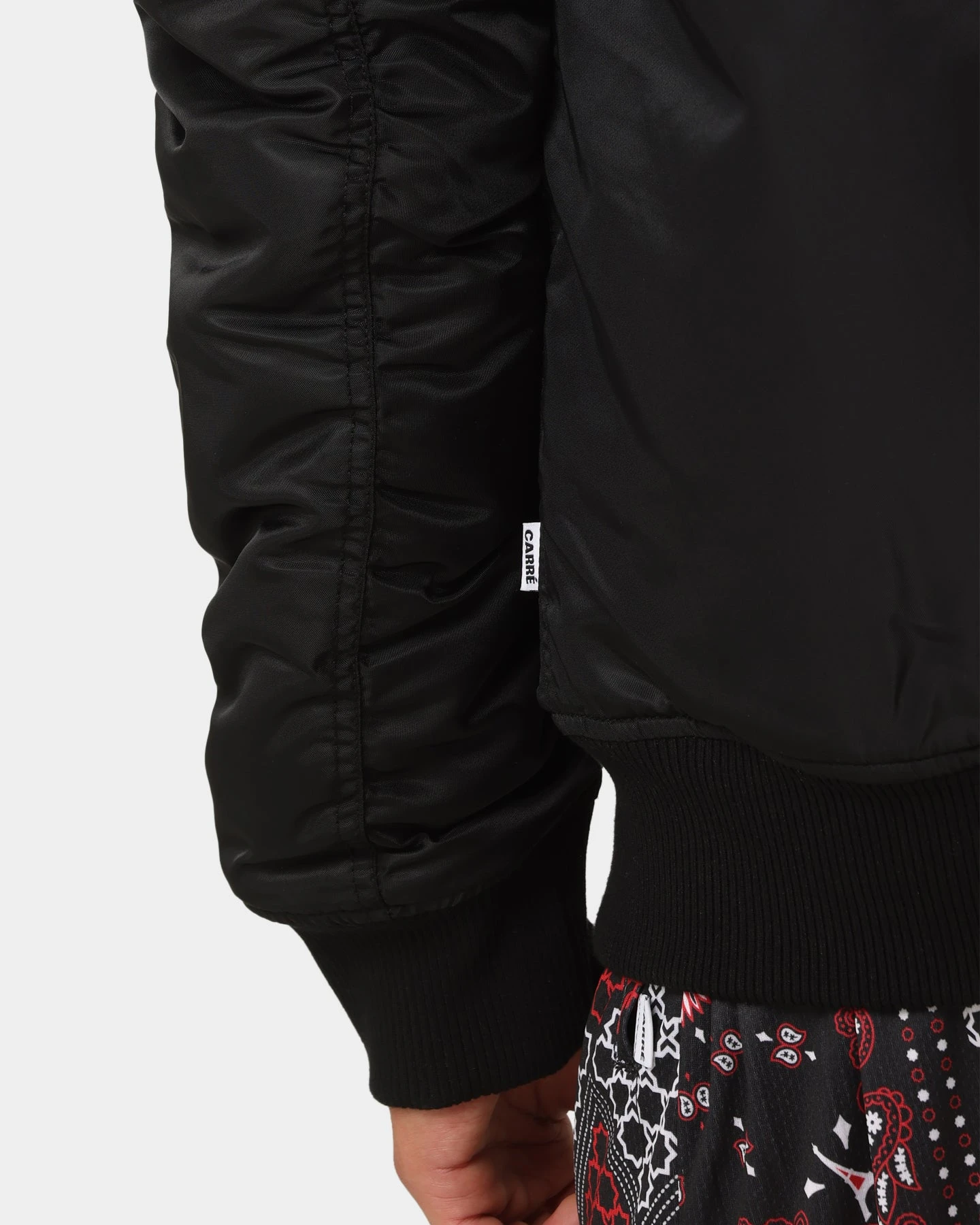 Carre Ultilitaire Hooded Bomber Jacket Black 10 Carre Ultilitaire Hooded Bomber Jacket Black - Image 8