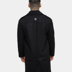 Saint Morta Barons Coat Black -Nuvora Fit Sales 02036462 YB001 mens 0050