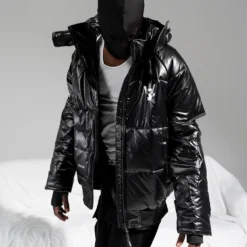 The Anti Order Anti Joy Technical Puffer Jacket Black/Silver