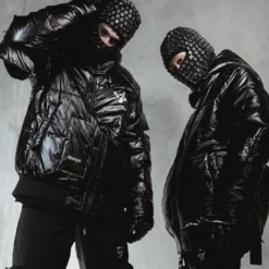 The Anti Order Anti Joy Technical Puffer Jacket Black/Silver -Nuvora Fit Sales 02036467 YB011 mens 0015