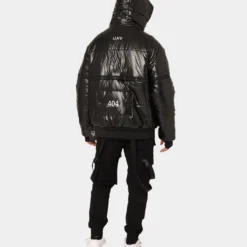 The Anti Order Anti Joy Technical Puffer Jacket Black/Silver -Nuvora Fit Sales 02036467 YB011 mens 00150