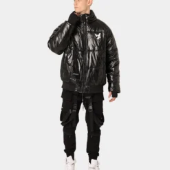 The Anti Order Anti Joy Technical Puffer Jacket Black/Silver -Nuvora Fit Sales 02036467 YB011 mens 00160