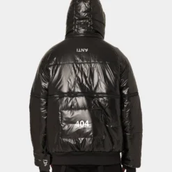 The Anti Order Anti Joy Technical Puffer Jacket Black/Silver -Nuvora Fit Sales 02036467 YB011 mens 0060