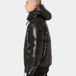 The Anti Order Anti Joy Technical Puffer Jacket Black/Silver -Nuvora Fit Sales 02036467 YB011 mens 0080