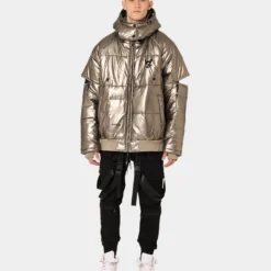 The Anti Order Anti Joy Technical Puffer Jacket Pewter -Nuvora Fit Sales 02036467 YP600 mens 0030