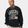 Mitchell & Ness Los Angeles Lakers Hoop Crew Crewneck Faded Black -Nuvora Fit Sales 02036532 YB554 mens 0010