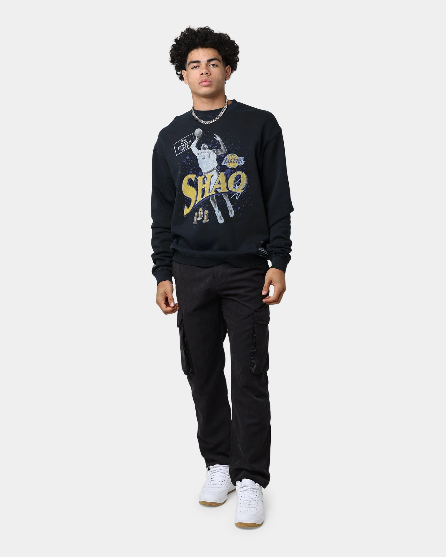 Mitchell & Ness MVP Crewneck Faded Black 4 Mitchell & Ness MVP Crewneck Faded Black - Image 2