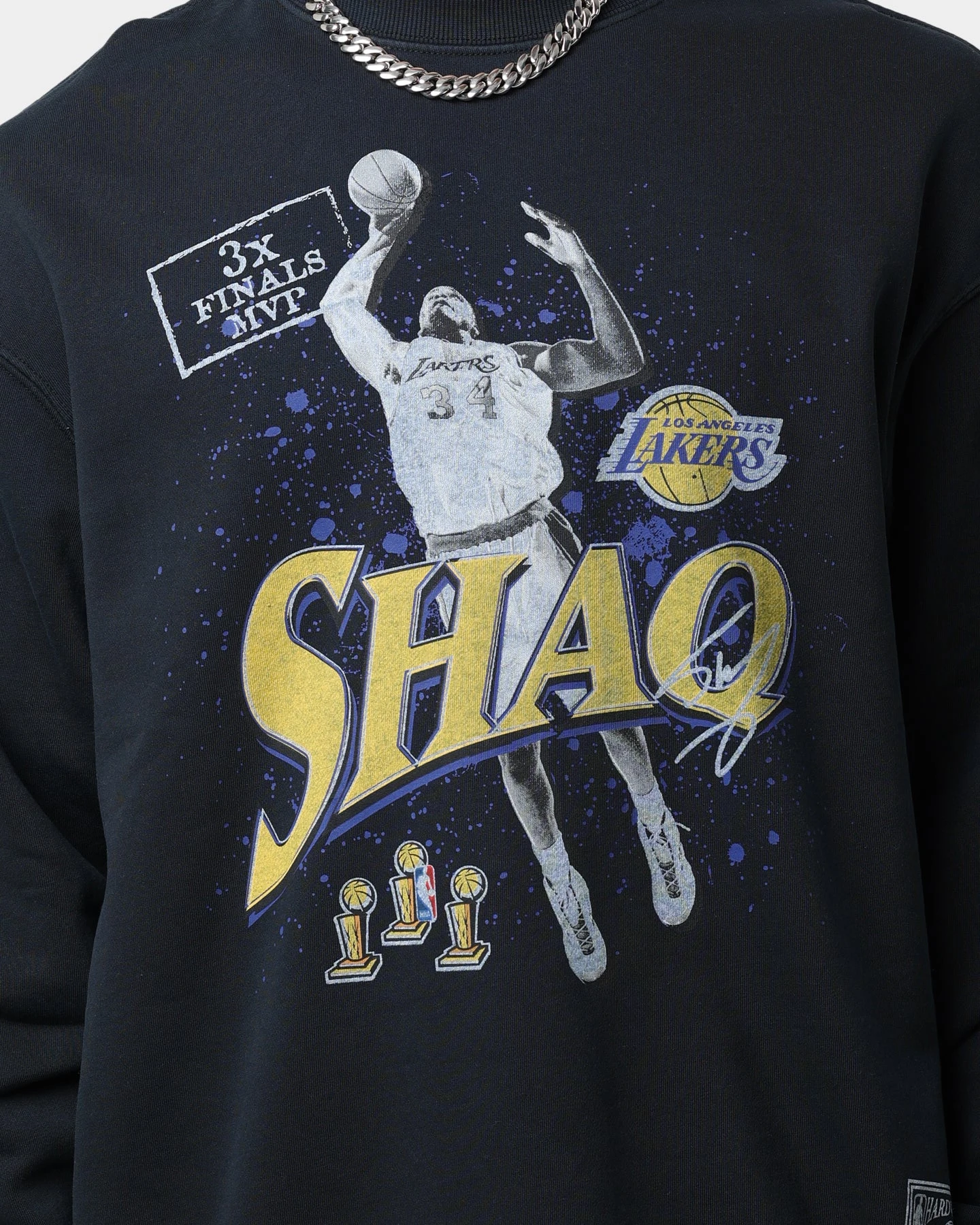 Mitchell & Ness MVP Crewneck Faded Black 5 Mitchell & Ness MVP Crewneck Faded Black - Image 3