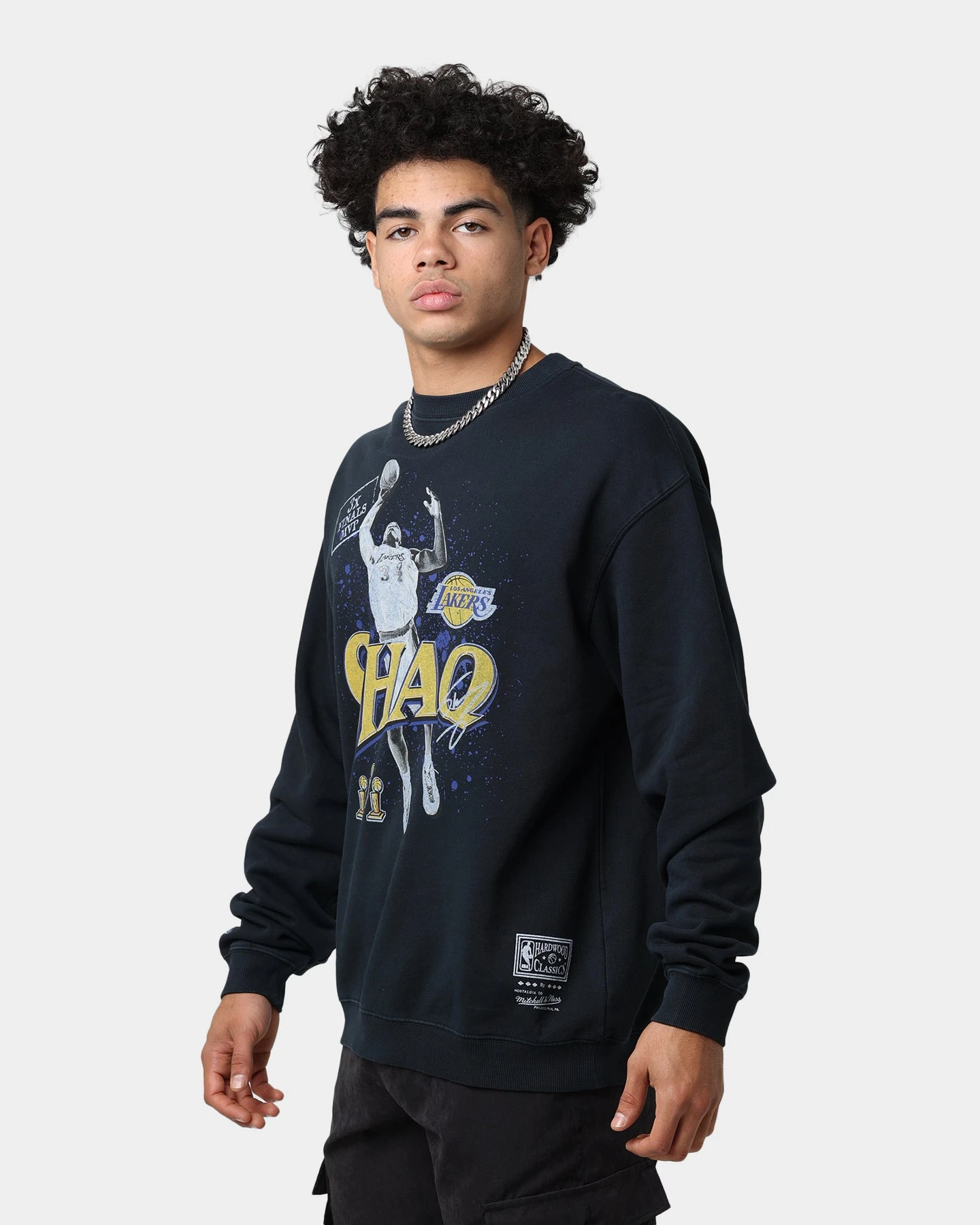 Mitchell & Ness MVP Crewneck Faded Black 8 Mitchell & Ness MVP Crewneck Faded Black - Image 6