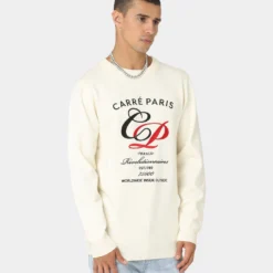 Carré Revolutionnaires Knit Sweater Off White -Nuvora Fit Sales 02036726 YO007 mens 0050