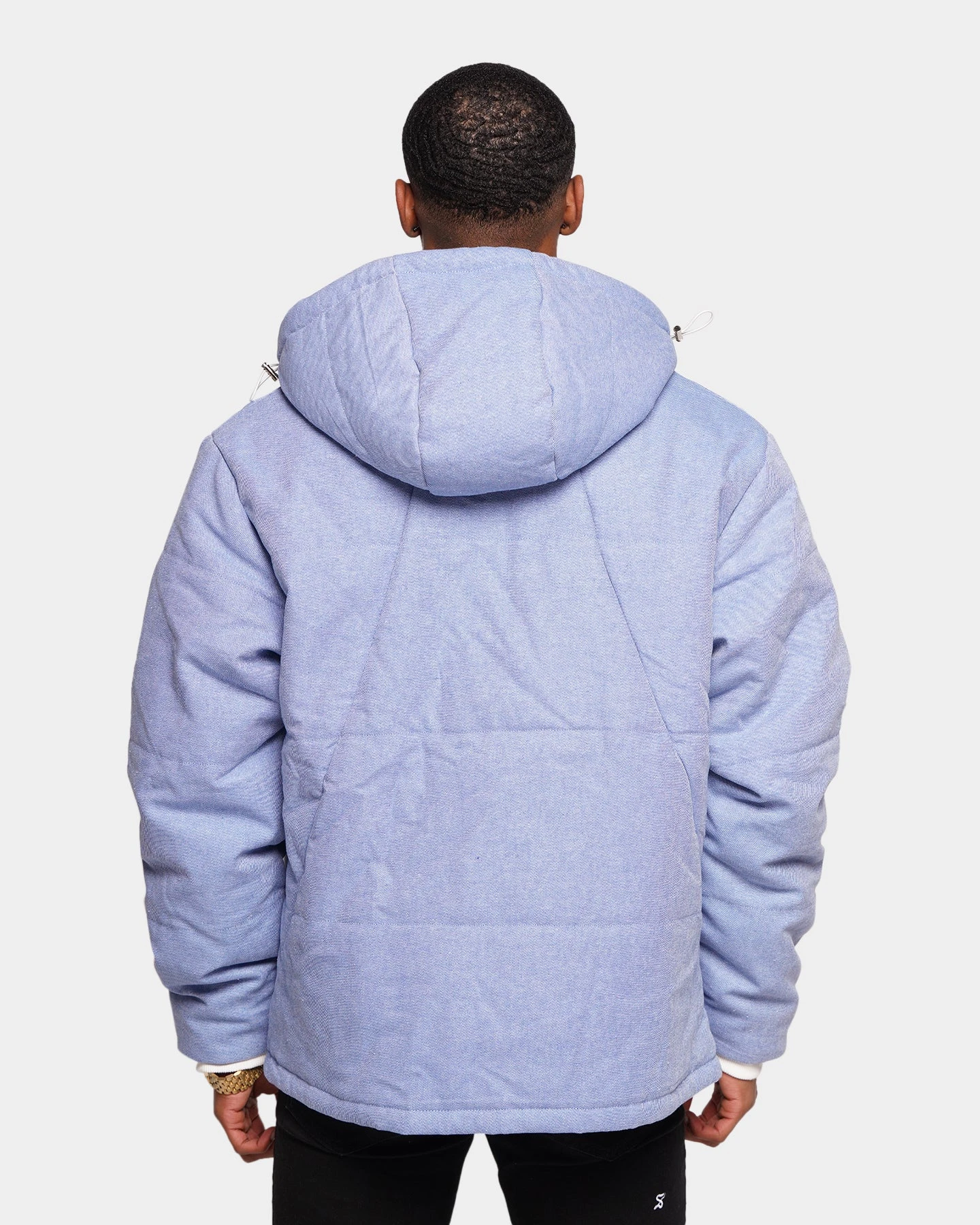 XXIII Kyler Denim Puffer Jacket Blue Denim 6 XXIII Kyler Denim Puffer Jacket Blue Denim - Image 4