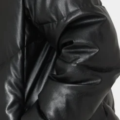 Carré Paris Leather Wave Puffer Jacket Black 21 Carré Paris Leather Wave Puffer Jacket Black -Nuvora Fit Sales 02036858 YB001 mens 00100