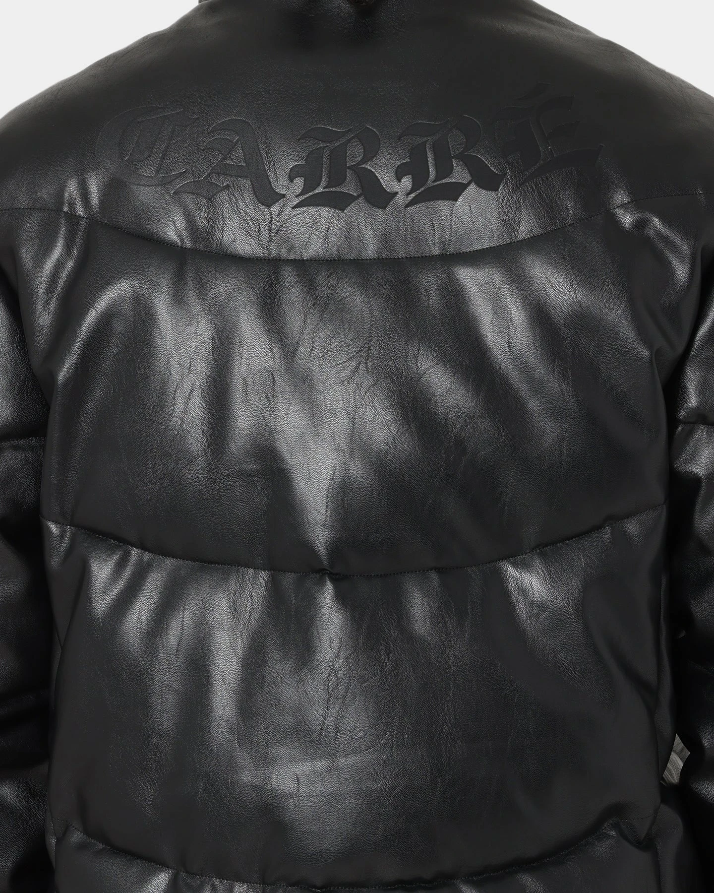 Carré Paris Leather Wave Puffer Jacket Black 7 Carré Paris Leather Wave Puffer Jacket Black - Image 5