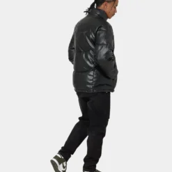 Carré Paris Leather Wave Puffer Jacket Black 19 Carré Paris Leather Wave Puffer Jacket Black -Nuvora Fit Sales 02036858 YB001 mens 0080