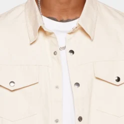 XXIII Isolda Denim Shirt Cream -Nuvora Fit Sales 02036904 YC600 mens 0040