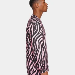 XXIII Nasiim Zebra Crewneck Pink/Black 14 XXIII Nasiim Zebra Crewneck Pink/Black -Nuvora Fit Sales 02036908 YP003 mens 0060