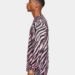 XXIII Nasiim Zebra Crewneck Pink/Black 15 XXIII Nasiim Zebra Crewneck Pink/Black -Nuvora Fit Sales 02036908 YP003 mens 0070