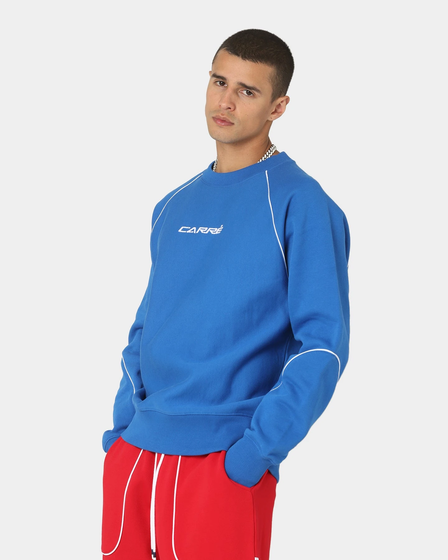 Carré Ange Crewneck Blue 3 Carré Ange Crewneck Blue