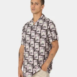 Carre Parisian Rugu Short Sleeve Button Up Shirt Multi-coloured