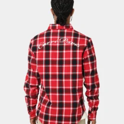 Carré Revolutionnaires Flannel Shirt Red -Nuvora Fit Sales 02037163 YR001 mens 0040
