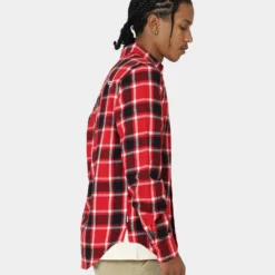 Carré Revolutionnaires Flannel Shirt Red -Nuvora Fit Sales 02037163 YR001 mens 0050