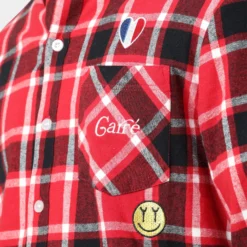 Carré Revolutionnaires Flannel Shirt Red -Nuvora Fit Sales 02037163 YR001 mens 0070