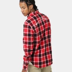 Carré Revolutionnaires Flannel Shirt Red -Nuvora Fit Sales 02037163 YR001 mens 0080