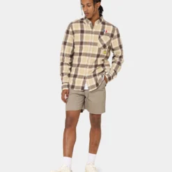 Carré Revolutionnaires Flannel Shirt Stone 13 Carré Revolutionnaires Flannel Shirt Stone -Nuvora Fit Sales 02037163 YS400 mens 0030