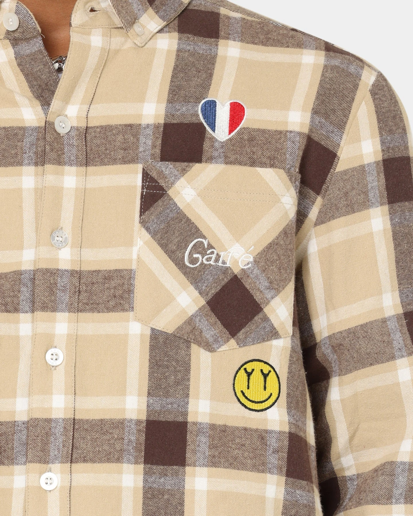 Carré Revolutionnaires Flannel Shirt Stone 6 Carré Revolutionnaires Flannel Shirt Stone - Image 4