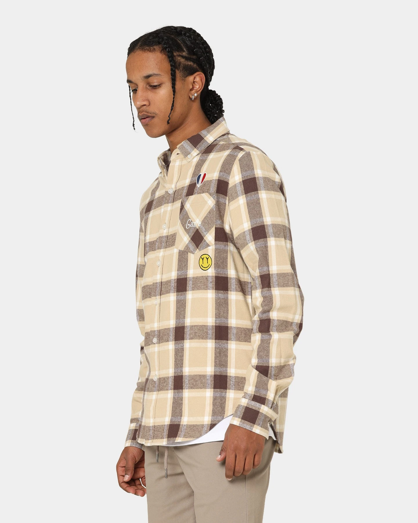 Carré Revolutionnaires Flannel Shirt Stone 9 Carré Revolutionnaires Flannel Shirt Stone - Image 7
