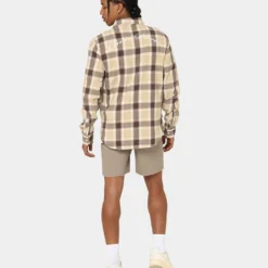 Carré Revolutionnaires Flannel Shirt Stone 19 Carré Revolutionnaires Flannel Shirt Stone -Nuvora Fit Sales 02037163 YS400 mens 0090