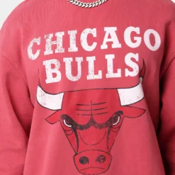 Mitchell & Ness Chicago Bulls Vintage HWC Big LG Crewneck Faded Red 10 Mitchell & Ness Chicago Bulls Vintage HWC Big LG Crewneck Faded Red -Nuvora Fit Sales 02037445 YF428 mens 0030