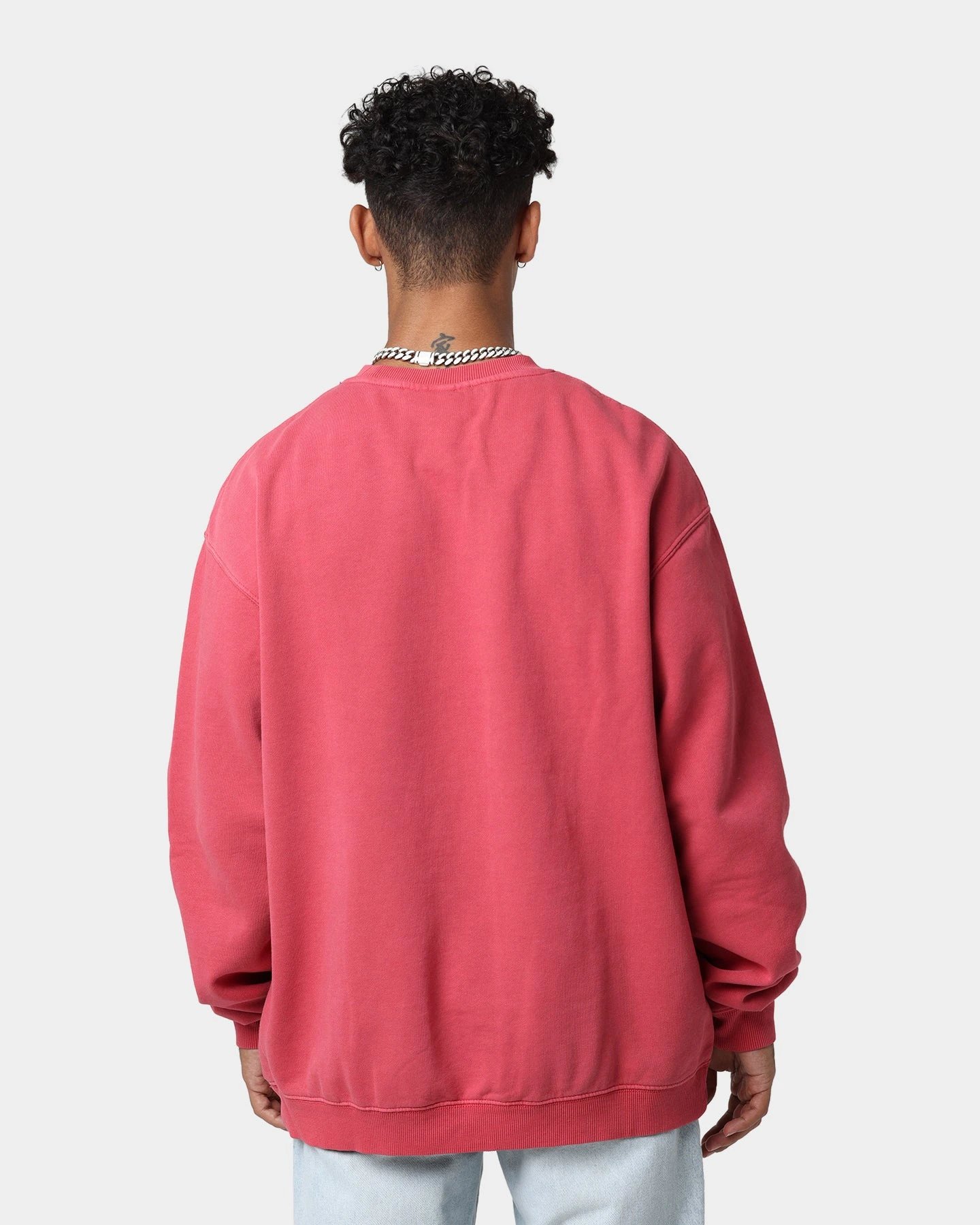 Mitchell & Ness Chicago Bulls Vintage HWC Big LG Crewneck Faded Red 6 Mitchell & Ness Chicago Bulls Vintage HWC Big LG Crewneck Faded Red - Image 4