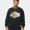 Mitchell & Ness Los Angeles Lakers Vintage HWC Big LG Crewneck Faded Black 2 Mitchell & Ness Los Angeles Lakers Vintage HWC Big LG Crewneck Faded Black -Nuvora Fit Sales 02037446 YB554 mens 0010