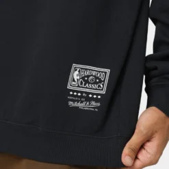 Mitchell & Ness Los Angeles Lakers Vintage HWC Big LG Crewneck Faded Black -Nuvora Fit Sales 02037446 YB554 mens 0080